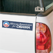 Afrikaanse Amerika voor Obama-Bumpersticker Bumpersticker (Op Truck)