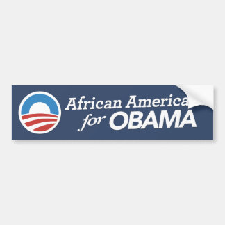 Afrikaanse Amerika voor Obama-Bumpersticker Bumpersticker