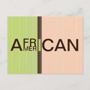 Afrikaanse Amerikaan Briefkaart