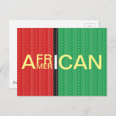 Afrikaanse Amerikaan Briefkaart (Voorkant / Achterkant)