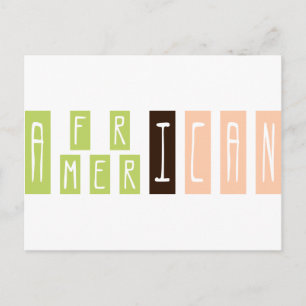 Afrikaanse Amerikaan Briefkaart