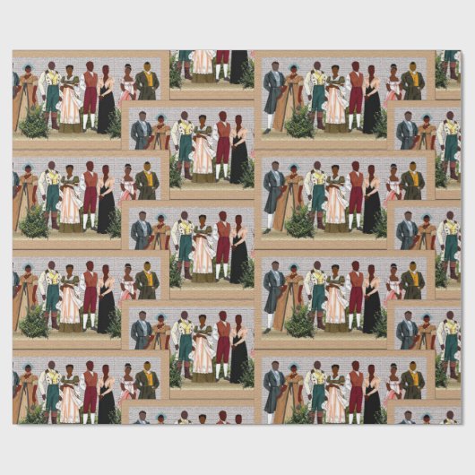 Afrikaanse Amerikaan Cadeaupapier (Vlak)