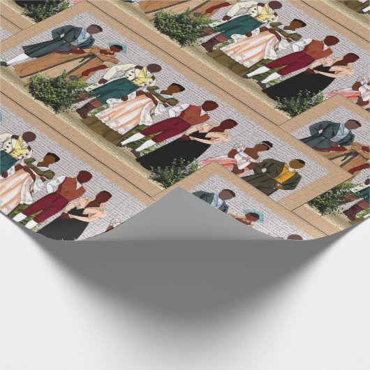 Afrikaanse Amerikaan Cadeaupapier (Hoek)