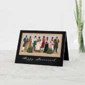 Afrikaanse Amerikaan Feestdagen Kaart (Voorkant)