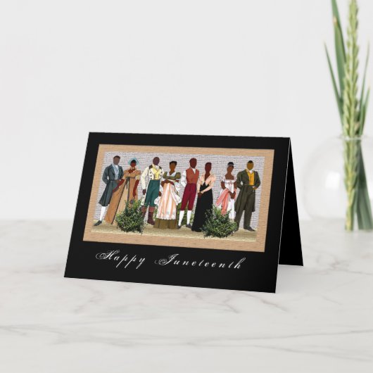 Afrikaanse Amerikaan Feestdagen Kaart (Voorkant)