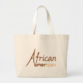 Afrikaanse Amerikaan Grote Tote Bag (Voorkant)