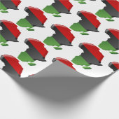 Afrikaanse Amerikaan, Happy Kwanzaa Cadeaupapier (Hoek)