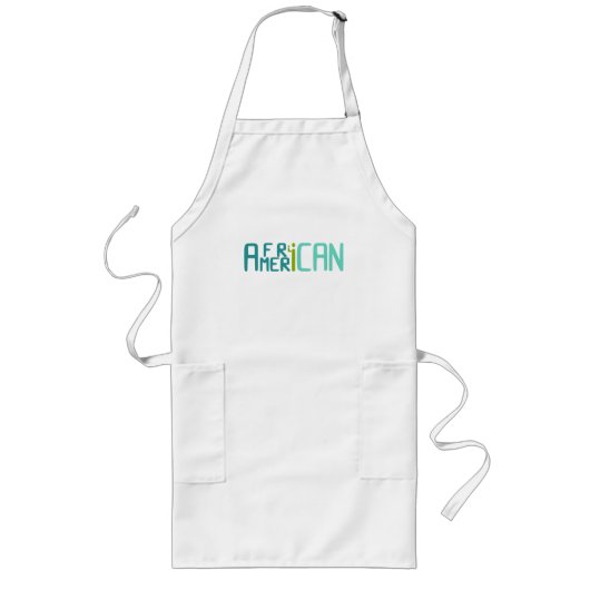Afrikaanse Amerikaan Lang Schort (Voorkant)