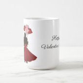 Afrikaanse Amerikaan met Valentijnsdag op de ballo Koffiemok (Center)