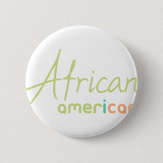 Afrikaanse Amerikaan Ronde Button 5,7 Cm (Voorkant)
