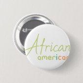 Afrikaanse Amerikaan Ronde Button 5,7 Cm (Voorkant /achterkant)