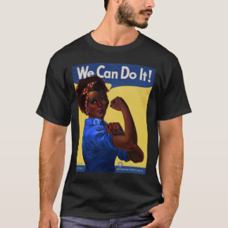 Afrikaanse Amerikaan Rosie de Riveter die we kunne T-shirt
