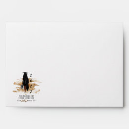 Afrikaanse Amerikaanse Afstuderen Envelopes (Donke Envelop