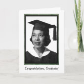 -Afrikaanse Amerikaanse Afstuderen kaart (Voorkant)