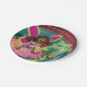 Afrikaanse Amerikaanse airy en Water Lilies Birthd Papieren Bordje (Gekanteld)