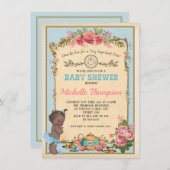 Afrikaanse Amerikaanse Alice in Wonderland Baby Te Kaart (Voorkant / Achterkant)