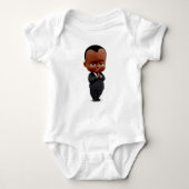 afrikaanse amerikaanse baas baby romper (Voorkant)