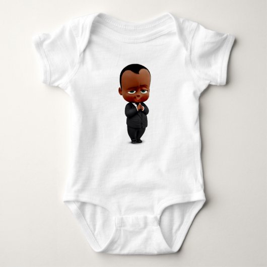 afrikaanse amerikaanse baas baby romper (Voorkant)