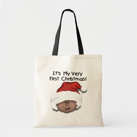 Afrikaanse Amerikaanse Baby 1 Kerstmis Tote Bag (Voorkant)