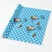 Afrikaanse Amerikaanse baby Blue Cadeaupapier (Uitgerold)