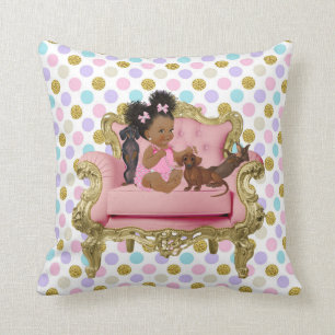 Afrikaanse Amerikaanse Baby Dachshund Pillow Kussen