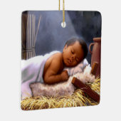 Afrikaanse Amerikaanse Baby Jezus Kerstversiering Keramisch Ornament (Rechts)