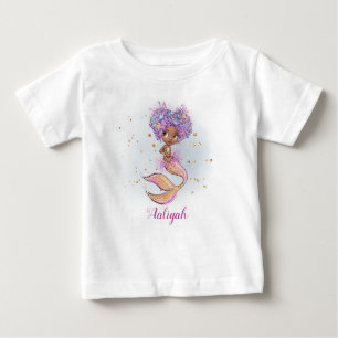 Afrikaanse Amerikaanse baby Mermaid 1st Birthday