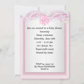 Afrikaanse Amerikaanse Baby shower Girl Pink Baby  Kaart (Achterkant)
