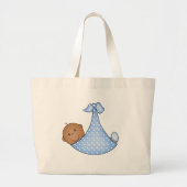 Afrikaanse Amerikaanse babyjongen Grote Tote Bag (Voorkant)