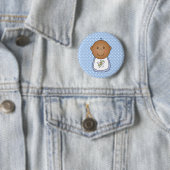 Afrikaanse Amerikaanse babyjongen Ronde Button 5,7 Cm (In situ)