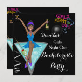 Afrikaanse Amerikaanse bachelorette Cocktails 2 Kaart (Voorkant / Achterkant)