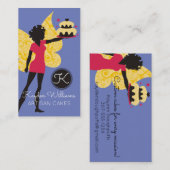 Afrikaanse Amerikaanse bakkerijkoeken Visitekaartje (Voorkant / Achterkant)