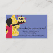 Afrikaanse Amerikaanse bakkerijkoeken Visitekaartje (Achterkant)