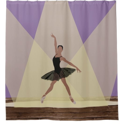 Afrikaanse Amerikaanse Ballerina op het Gordijn (Voorkant)