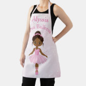 Afrikaanse Amerikaanse Ballerina Pink Tutu Apron Schort (Insitu)