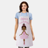 Afrikaanse Amerikaanse Ballerina Pink Tutu Apron Schort (Gedragen)