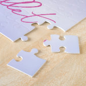 Afrikaanse Amerikaanse Ballerina Pink Tutu Ballet  Legpuzzel (Zijkant)