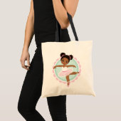 Afrikaanse Amerikaanse Ballerina - Roze Ballet Dan Tote Bag (Voorkant (product))