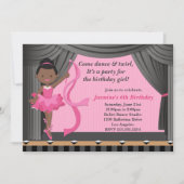 Afrikaanse Amerikaanse balletdansfeest Kaart (Voorkant)