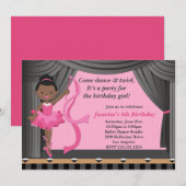 Afrikaanse Amerikaanse balletdansfeest Kaart (Voorkant / Achterkant)