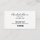 Afrikaanse Amerikaanse Big Glossy Lips | rood Visitekaartje (Achterkant)