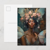 Afrikaanse Amerikaanse Black Fantasy Art Briefkaart (Voorkant / Achterkant)