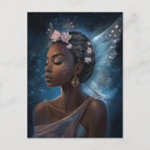 Afrikaanse Amerikaanse Black Fantasy Art Briefkaart (Voorkant)