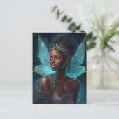 Afrikaanse Amerikaanse Black Fantasy Art Briefkaart (Staand voorkant)