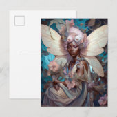 Afrikaanse Amerikaanse Black Fantasy Art Briefkaart (Voorkant / Achterkant)