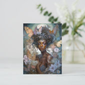 Afrikaanse Amerikaanse Black Fantasy Art Briefkaart (Staand voorkant)