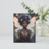 Afrikaanse Amerikaanse Black Fantasy Art Briefkaart (Staand voorkant)