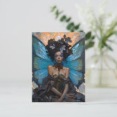 Afrikaanse Amerikaanse Black Fantasy Art Briefkaart (Staand voorkant)