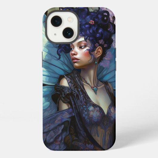 Afrikaanse Amerikaanse Black Fantasy Art iPhone Hoesje (Achterkant)