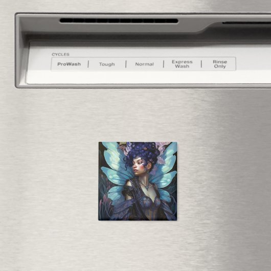 Afrikaanse Amerikaanse Black Fantasy Art Magneet (Insitu (Vaatwasser))